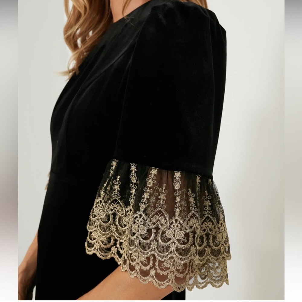 Tuckernuck Black Velvet Lillith Dress - Picture 5 of 9